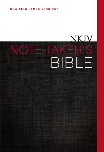 NKJV, Note-Taker's Bible, Hardcover, Red Letter Edition