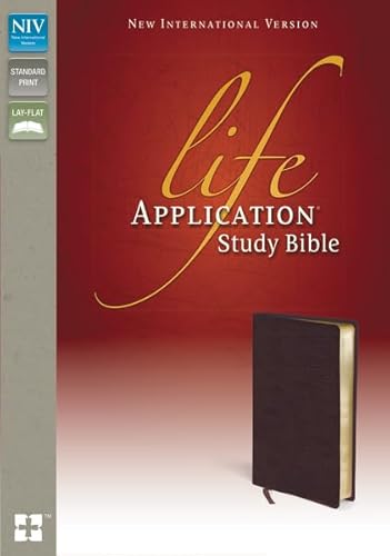 NIV, Life Application Study Bible, Second Edition, Bonded Leather, Burgundy