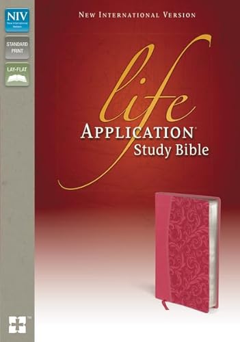 NIV, Life Application Study Bible, Second Edition, Leathersoft, Pink, Red Letter Edition