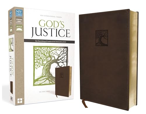 NIV, God's Justice Bible, Leathersoft, Brown: The Flourishing of Creation and the Destruction of Evil