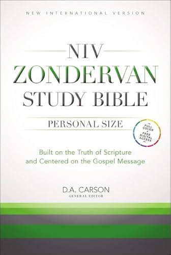NIV Zondervan Study Bible, Personal Size, Hardcover: Built on the Truth of Scripture and Centered on the Gospel Message