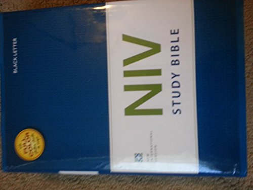 NIV Study Bible, Hardcover, Black Letter Edition