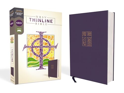 NRSV, Thinline Bible, Cloth over Board, Navy, Comfort Print