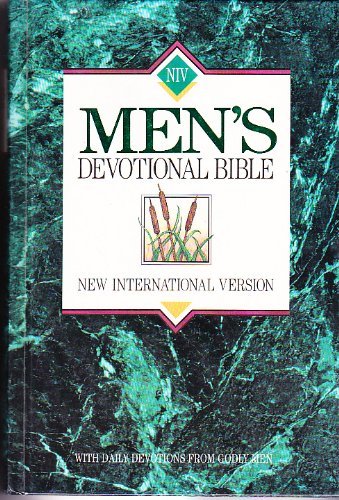 New International Version Men's Devotional Bible-Large Print Hardcover Forest Green