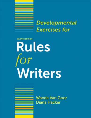 Developmental Exercises for Rules for Writers