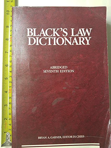 Blacks Law Dictionary, 7th Edition
