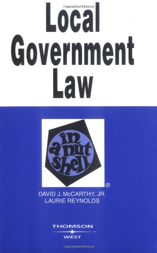 Local Government Law in a Nutshell