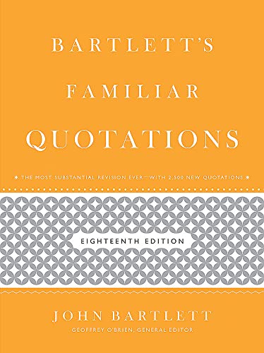 Bartlett's Familiar Quotations