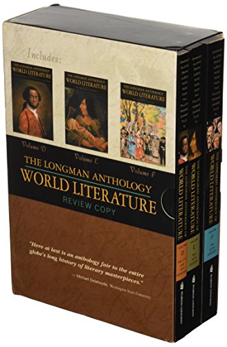 Longman Anthology of World Literature Exam Copy Box Set (VOLUMEs D,E,F)