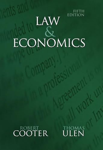 Law and Economics (5th Edition) (Addison-wesley Series in Economics)