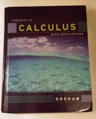 Concepts of Calculus With Applications, Updated Edition