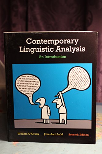 Contemporary Linguistic Analysis: An Introduction (7th Edition)