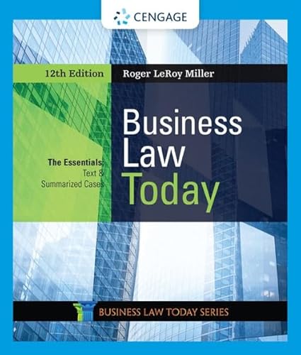 Business Law Today: The Essentials