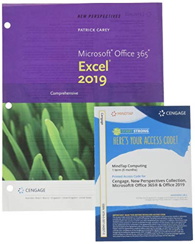 Bundle: New Perspectives Microsoft Office 365 & Excel 2019 Comprehensive, Loose-leaf Version + MindTap, 1 term Printed Access Card
