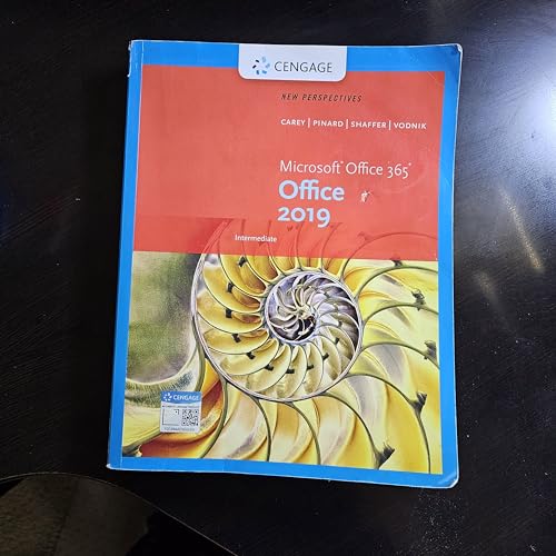 New Perspectives MicrosoftOffice 365 & Office 2019 Intermediate (MindTap Course List)