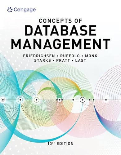Concepts of Database Management (MindTap Course List)