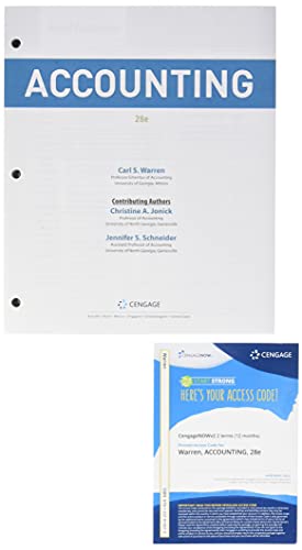 Bundle: Accounting, Loose-leaf Version, 28th + CNOWv2, 2 terms Printed Access Card