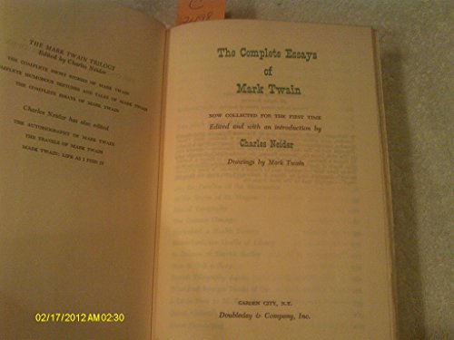 Complete Essays of Mark Twain