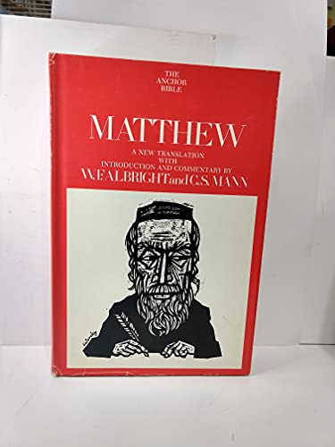 Matthew: A New Translation with Introduction and Commentary (The Anchor Bible, Vol. 26)
