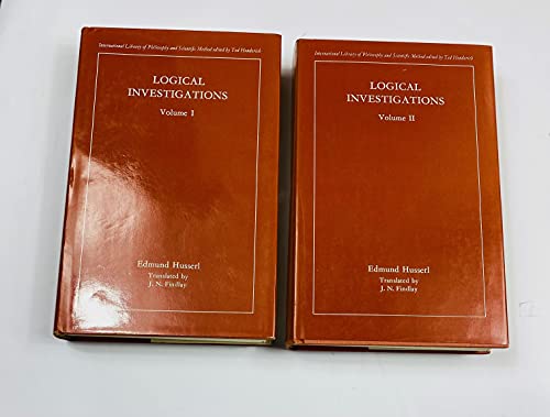 Logical Investigations (2 Volumes Set) (International Library of Philosophy and Scientific Method)