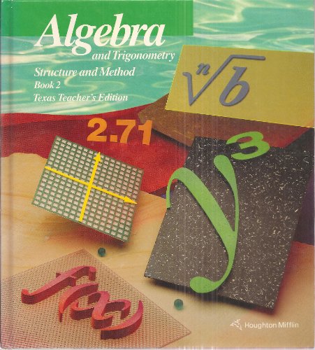 Algebra and Trigonometry, Structure and Method Book 2, Teacher's Edition, c. 1990, 9780395470565, 0395470560