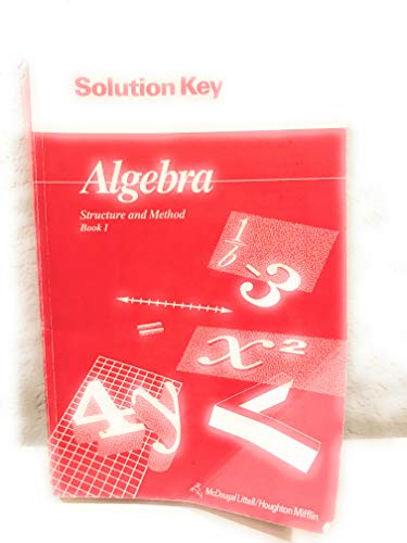 Algebra: Structure and Method : Solution Key (1)