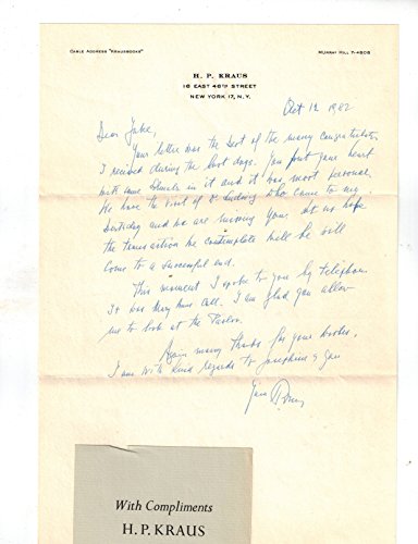 A Rare Book Saga: The Autobiography of H. P. Kraus