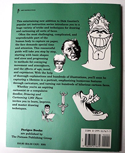 Drawing and Cartooning 1,001 Faces