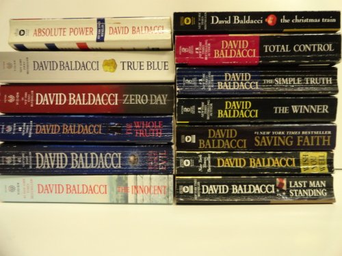 David Baldacci 13 Book Set: The Simple Truth, the Winner, Saving Faith, Wish You Well, Total Control, Absolute Power, True Blue, Zero Day, Deliver Us From Evil, Last Man Standing, the Whole, Truth the Innocent, the Christmas Train,