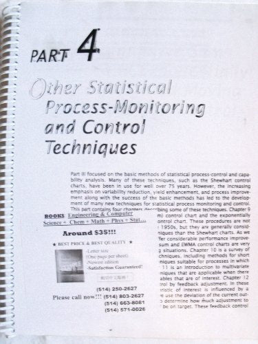 Introduction to Statistical Quality Control