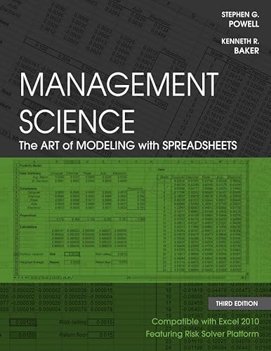 Management Science: The Art of Modeling with Spreadsheets