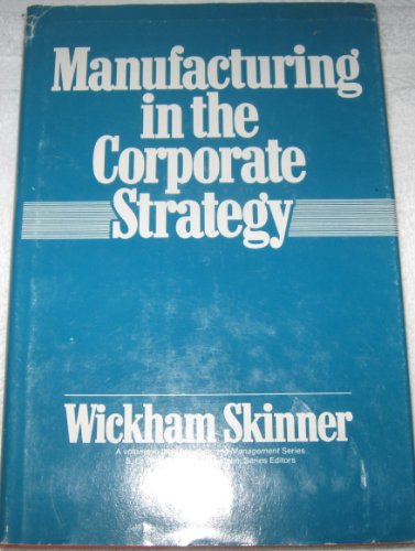 Manufacturing in the corporate strategy (Manufacturing management)