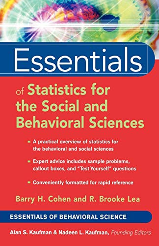 Essentials of Statistics for the Social and Behavioral Sciences (Essentials of Behavioral Science)