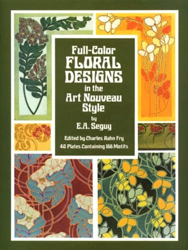 Full-Color Floral Designs in the Art Nouveau Style