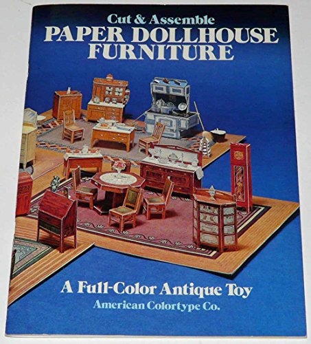 Cut & Assemble Paper Dollhouse Furniture
