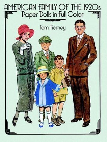 American Family of the 1920s Paper Dolls in Full Color