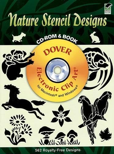 Nature Stencil Designs (Dover Electronic Clip Art) (CD-ROM and Book)