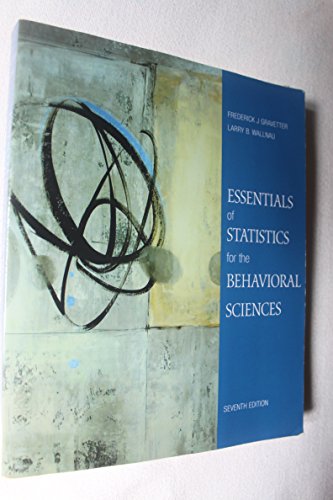 Essentials of Statistics for the Behavioral Science