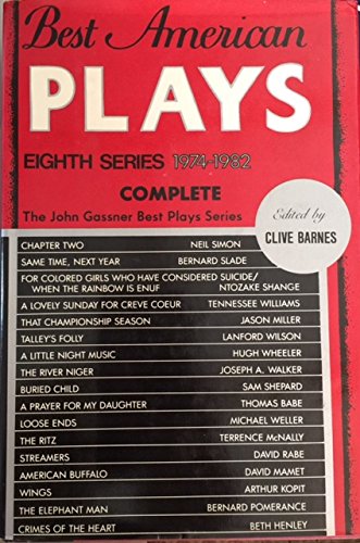 Best American Plays Eighth Series 1974-1982 Complete
