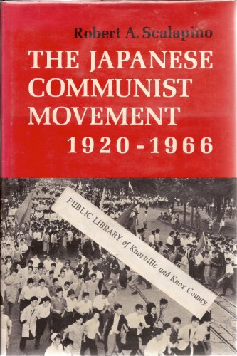 Japanese Communist Movement, 1920-1966
