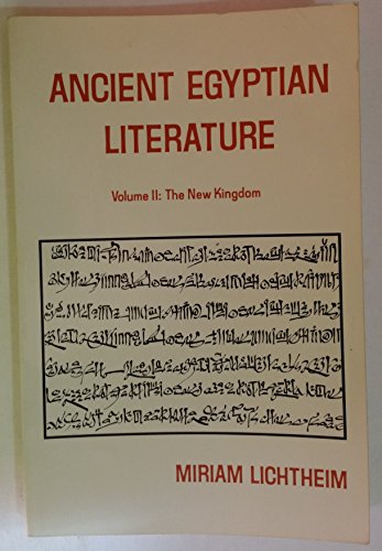Ancient Egyptian Literature: Volume II: The New Kingdom (Near Eastern Center, UCLA)