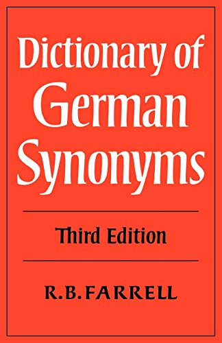 Dictionary of German Synonyms 3ed (Volume 0)