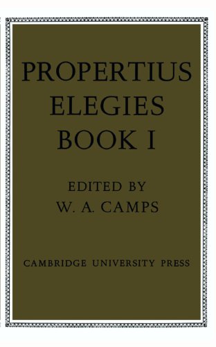 Propertius: Elegies: Book 1