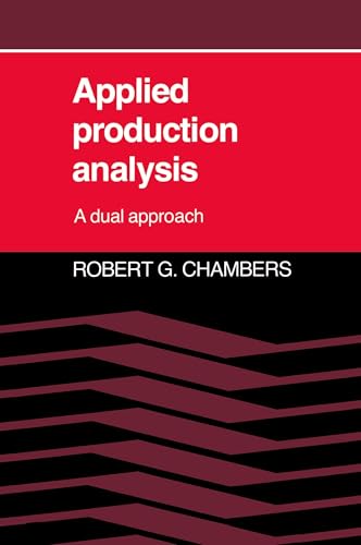 Applied Production Analysis: A Dual Approach