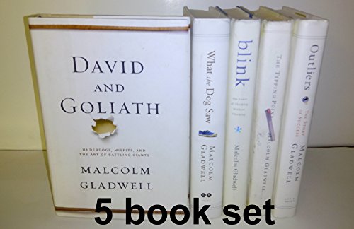 Malcolm Galdwell's 5 Book Set: The Tipping Point, Blink, Outliers, What the Dog Saw, David and Goliath