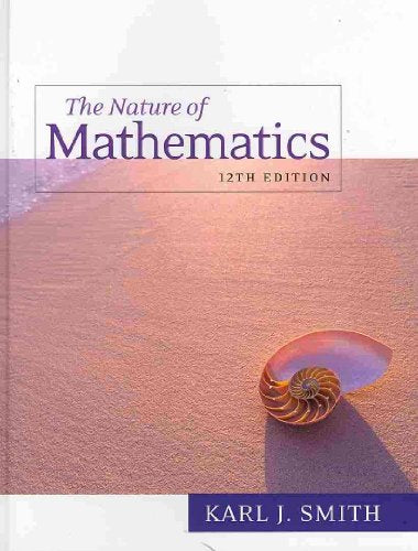 Nature of Mathematics, 12th Edition