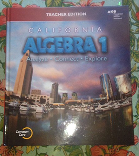 Holt Mcdougal Algebra 1 California 2015