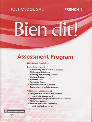 Assessment Program (Bien Dit!, Level 1) (French Edition)