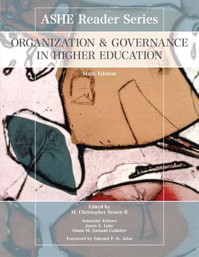 Organization and Governance in Higher Education