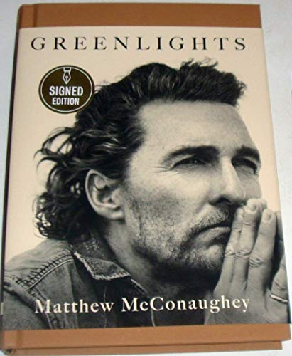 Green light" SIGNED EDITION Matthew McConaughey first edition